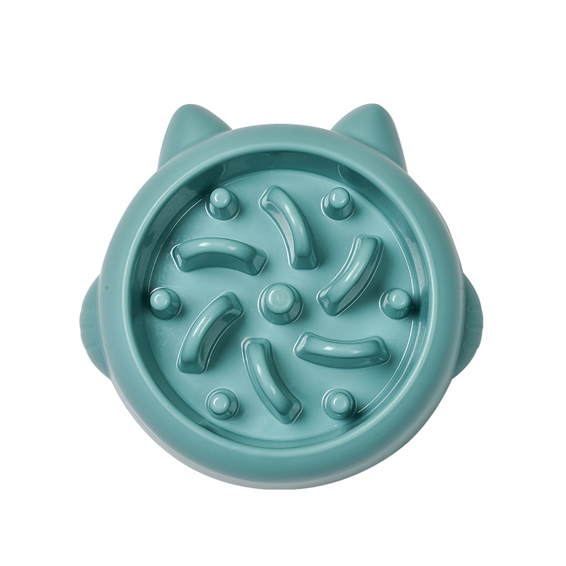 Green slow feeder bowl