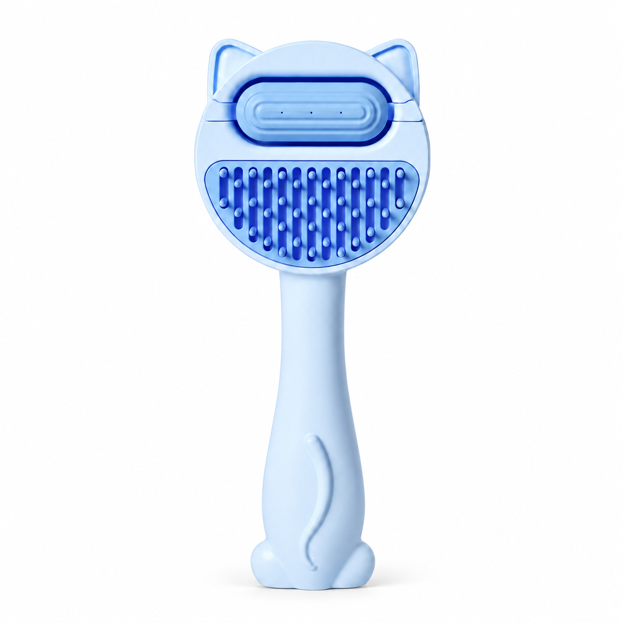 Blue pet grooming comb